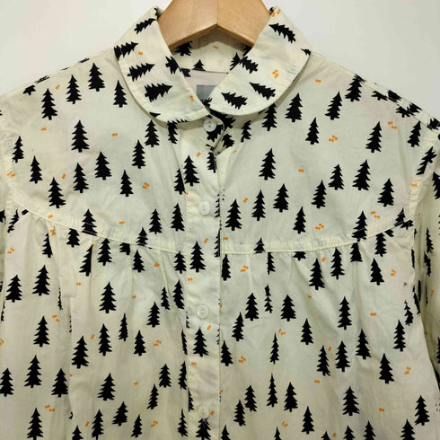 ゴースローキャラバン go slow caravan ラウンドカラー 総柄シャツ レディース JPN:1