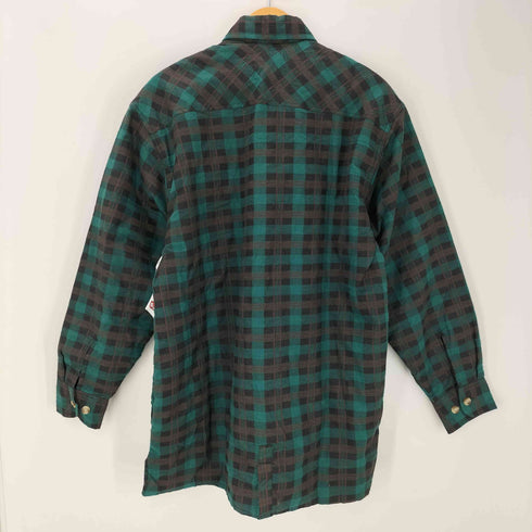 northwest blue 80s 裏地キルティング オーバーサイズ チェック柄シャツジャケット メンズ JPN:M