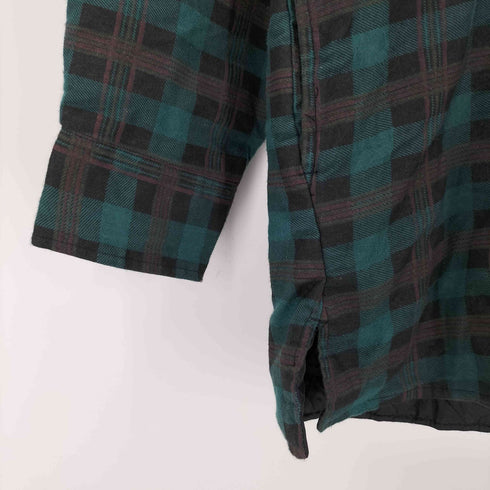 northwest blue 80s 裏地キルティング オーバーサイズ チェック柄シャツジャケット メンズ JPN:M