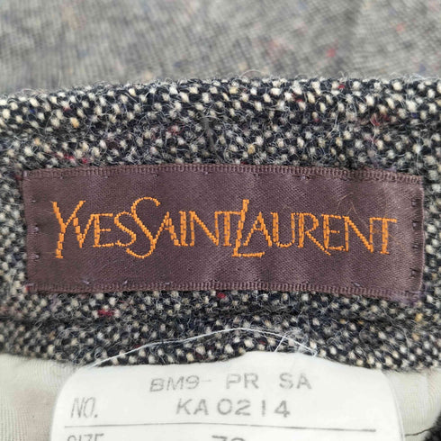 イヴサンローラン Yves Saint Laurent ウールストレートスラックス メンズ 76