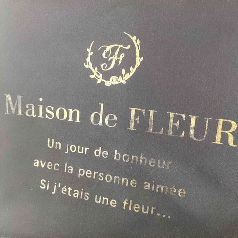 メゾンドフルール Maison de FLEUR ブランドロゴフリルハンドルトートMバッグ レディース M