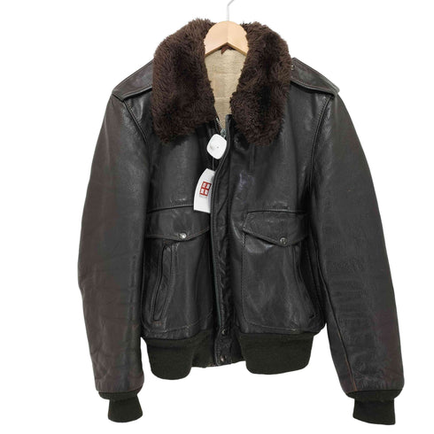 50-60s G-1 SIMCOジップ 裏ボア レザージャケット メンズ