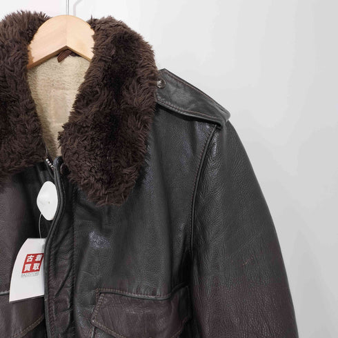 50-60s G-1 SIMCOジップ 裏ボア レザージャケット メンズ