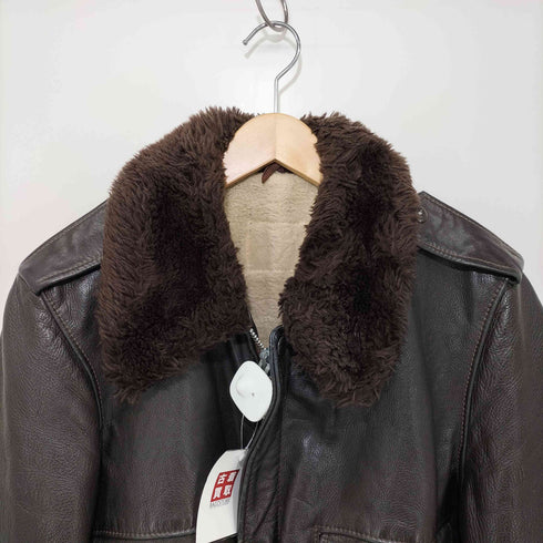 50-60s G-1 SIMCOジップ 裏ボア レザージャケット メンズ