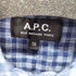 アーペーセー A.P.C. S/S ワンポケットチェック柄シャツ メンズ US:36