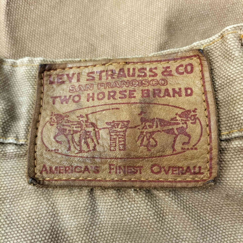リーバイス LEVI STRAUSS&CO 日本製 ストレートワークパンツ シンチバック メンズ 31インチ