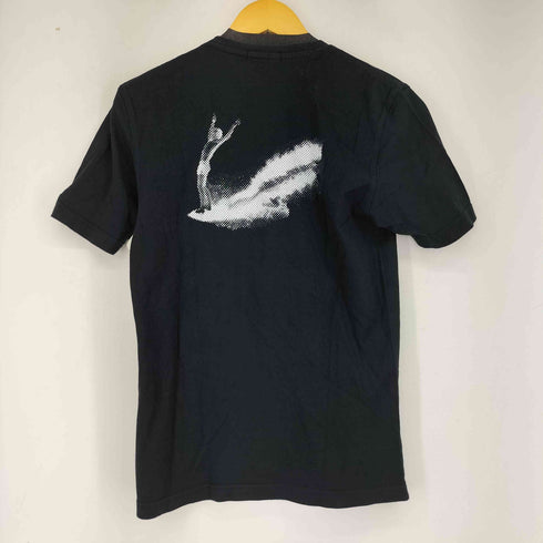 バーバリーブラックレーベル BURBERRY BLACK LABEL サーフボードプリント クルーネックTシャツ メンズ 2