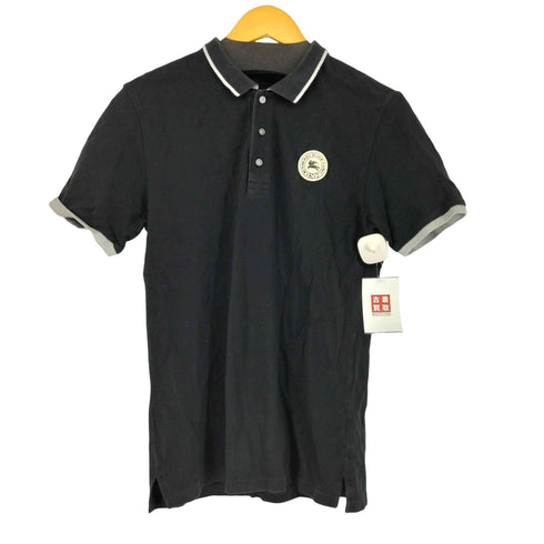バーバリーブラックレーベル BURBERRY BLACK LABEL サークルロゴパッチ 半袖ポロシャツ メンズ 2