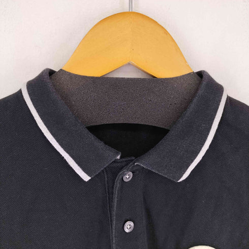 バーバリーブラックレーベル BURBERRY BLACK LABEL サークルロゴパッチ 半袖ポロシャツ メンズ 2