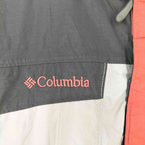 コロンビア Columbia 00s INTERCHANGE ロゴ刺繍 ナイロンシェルジャケット メンズ import:XL