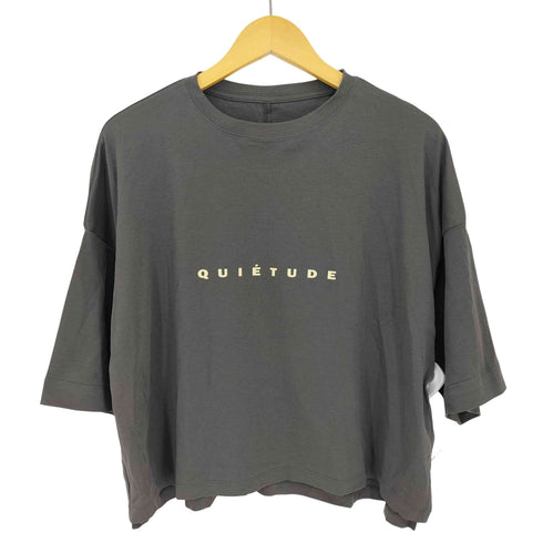 ハンチ Hunch ロゴプリントワイドショートTシャツ レディース FREE