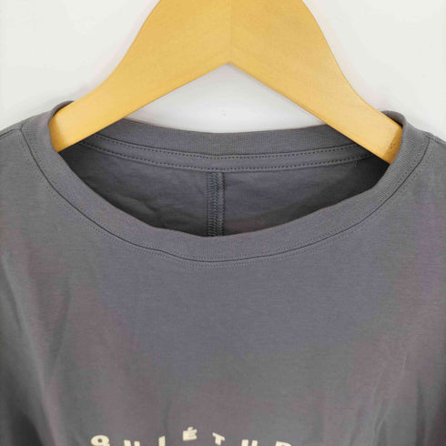 ハンチ Hunch ロゴプリントワイドショートTシャツ レディース FREE
