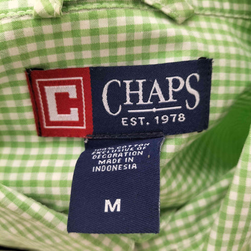 チャップスラルフローレン CHAPS RALPH LAUREN チェックポケットボタンダウンシャツ メンズ M