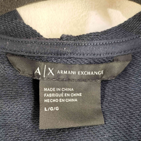 アルマーニエクスチェンジ ARMANI EXCHANGE ラインストーンロゴ ジップアップパーカー レディース JPN:L