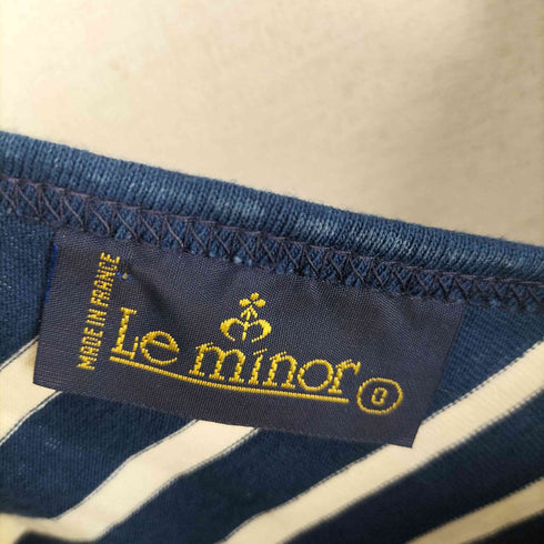 ルミノア Le minor 2way バックV ボーダーカットソー レディース 0