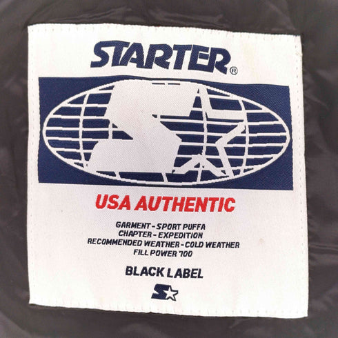 スターター STARTER REFLECTIVE PUFFA フルジップ リバーシブル ダウン ジャケット メンズ import:L