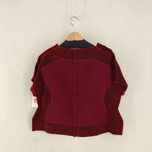 コムデギャルソン COMME des GARCONS 12AW 二次元期 ベロアトップス レディース JPN:S