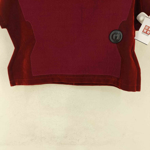 コムデギャルソン COMME des GARCONS 12AW 二次元期 ベロアトップス レディース JPN:S