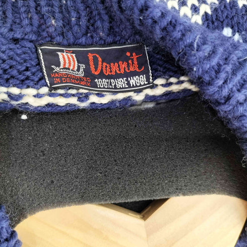 Dannit ピュアウール ノルディックセーター レディース