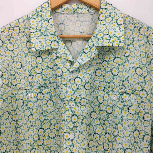 Camphor wood flower pattern open collar shirt カンファーウッド 花柄 オープンカラー S/S シャツ メンズ JPN:M