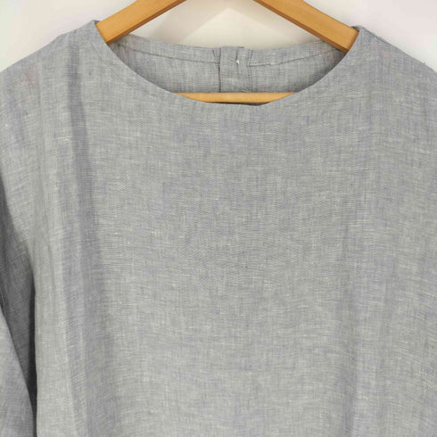 ムジルシリョウヒン 無印良品 フレンチリネン洗いざらし 七分袖ワンピース レディース JPN:XL