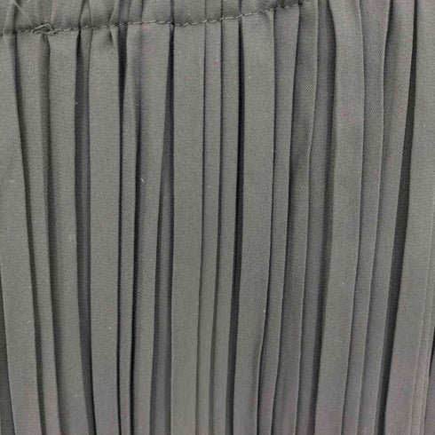 ザラ ZARA Black Plisse Wide Leg Trousers レディース import:M