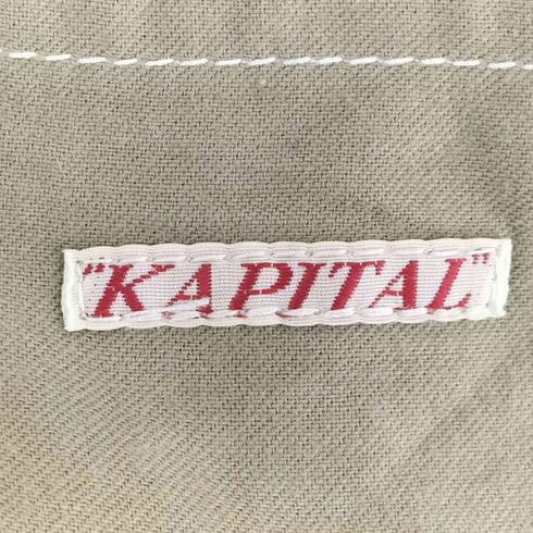 キャピタル KAPITAL フロントペイント メッセンジャーバッグ ANCHORS AWEIGH THE SONG OF THE NAVY レディース