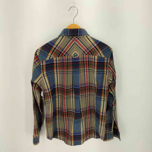 アールニューボールド R.NEWBOLD ウール混 ナイロン マルチチェック L/S シャツ フラップポケット メンズ JPN:M