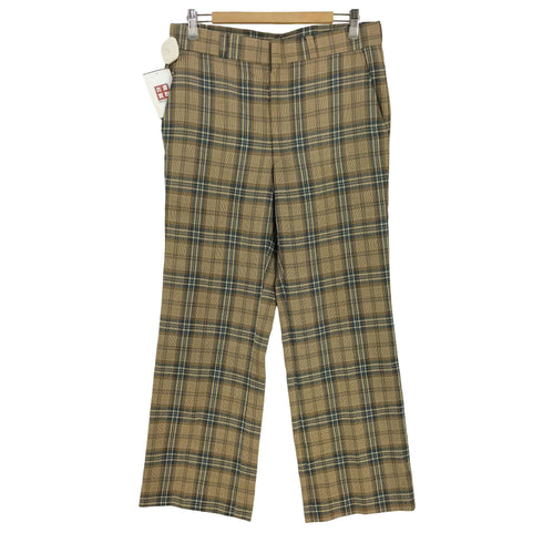Asher MADE IN USA ノータックチェックスラックス ロケットTALON メンズ