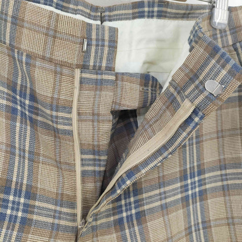 Asher MADE IN USA ノータックチェックスラックス ロケットTALON メンズ