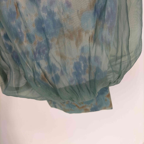 パターントルソー PATTERNTORSO シアー×花柄ドッキングシャツ レディース FREE