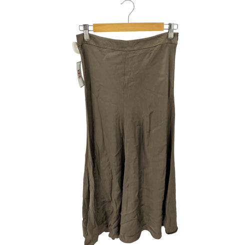 ザラ ZARA サテン エフェクト ミディスカート レディース import:L