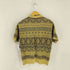 80s COTEDAZUR 3Dニット コットンリネンポロシャツ JAPANESE メンズ JPN:M