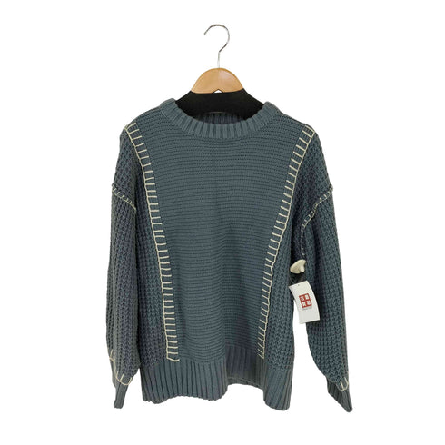 配色ブランケットステッチニット レディース JPN:M