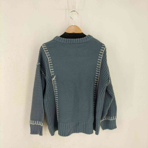 配色ブランケットステッチニット レディース JPN:M