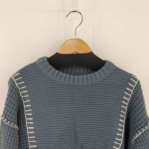 配色ブランケットステッチニット レディース JPN:M