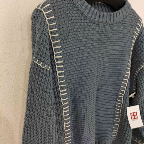 配色ブランケットステッチニット レディース JPN:M