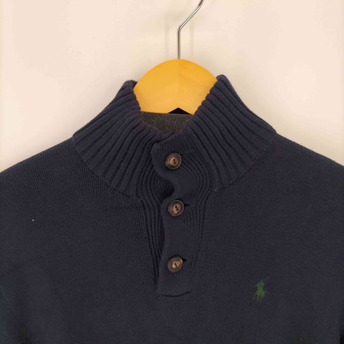 ポロラルフローレン POLO RALPH LAUREN ハーフボタンハイネックニット ポニー刺繍 メンズ import:XS
