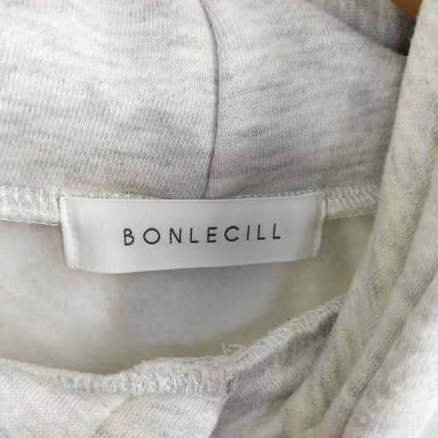 ボンルシール BONLECILL 裏起毛メッセンジャー刺繍 オーバースウェットパーカー レディース FREE