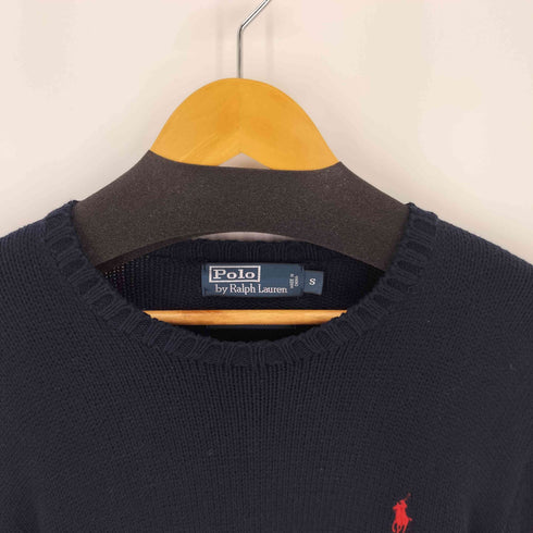 ポロバイラルフローレン Polo by RALPH LAUREN 90S ワンポイント ポニー刺繍ニット メンズ import:S