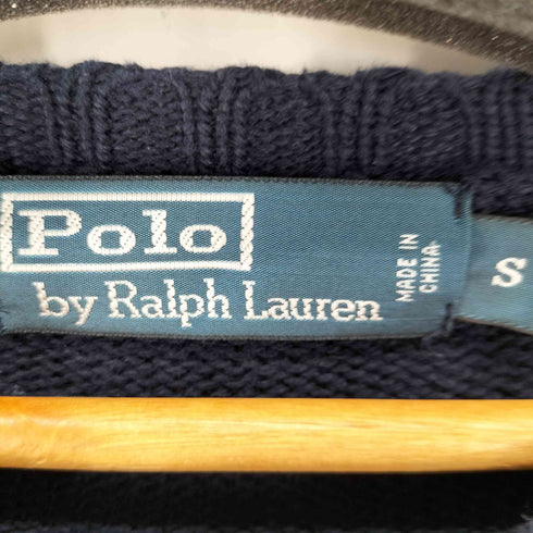 ポロバイラルフローレン Polo by RALPH LAUREN 90S ワンポイント ポニー刺繍ニット メンズ import:S