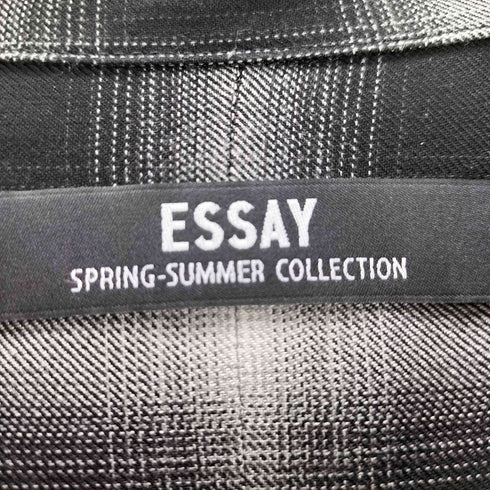エッセイ ESSAY 24SS CACHECOUER SS SHIRT - SHADOW CHECK オンブレチェック カシクールシャツ メンズ JPN:2