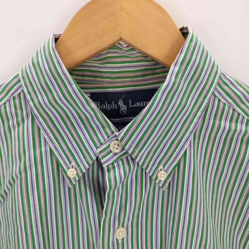 ラルフローレン RALPH LAUREN ボタンダウンストライプシャツ メンズ import:M