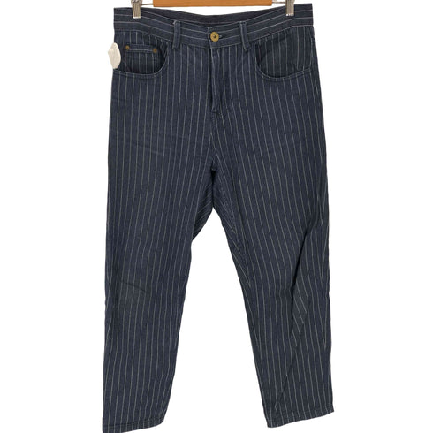 デニムアンドコー Denim&Co ウォバッシュストライプワークパンツ メンズ
