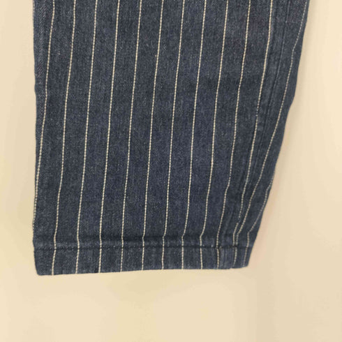 デニムアンドコー Denim&Co ウォバッシュストライプワークパンツ メンズ