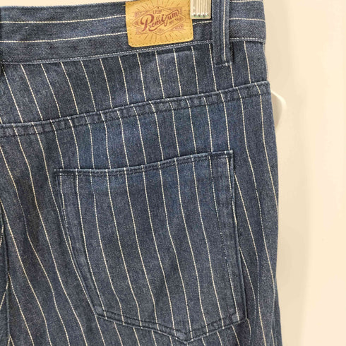 デニムアンドコー Denim&Co ウォバッシュストライプワークパンツ メンズ