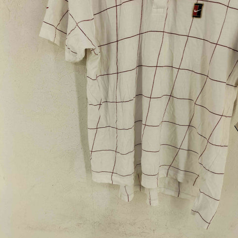 ナイキ NIKE 銀タグ チェックポロシャツ メンズ JPN:M