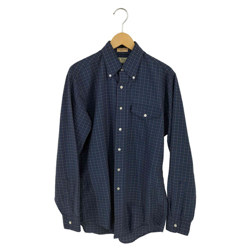 エルエルビーン L.L.Bean USA製 チェックBDシャツ フラップポケット メンズ 15 1/2 - 35
