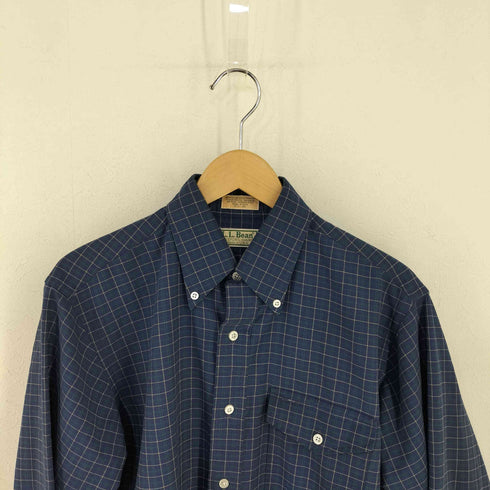 エルエルビーン L.L.Bean USA製 チェックBDシャツ フラップポケット メンズ 15 1/2 - 35