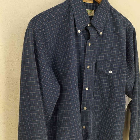 エルエルビーン L.L.Bean USA製 チェックBDシャツ フラップポケット メンズ 15 1/2 - 35